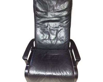 1980's Porsche Leather Recliner Chair Ip84s
