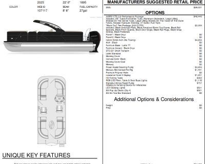 2025 Berkshire 22RFX CTS Boat Columbia City, IN