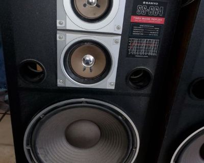 Sanyo stereo speaker system
