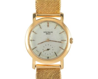 Patek Philippe Geneve Vintage 2506 Manual 18k Gold Mesh Bracelet Watch