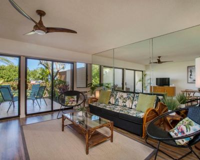 Minimum stay: 8 months. Deposit: 1800. Bills included. Age preference: 18 - 70. Available for students. Maui Kamaole is a light and bright ground floor condo with beautiful ocean views. Enjoy two spacious lanais, the front opening to the deep blue ocean and your own grassy lawn. The rear lanai is secluded and private, just off the primary bedroom. Enjoy modern decor with a subtle hint of classi...