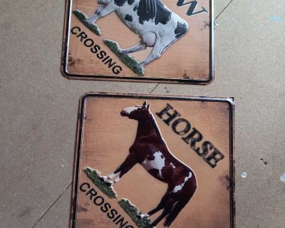 New metal signs from Tractor Supply