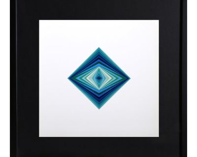 Victor Vasarely, Rhombus, Offset Lithograph