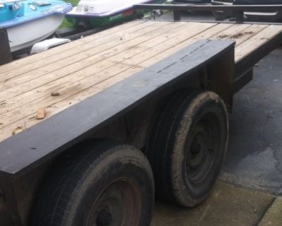 16 ft hauler tandom trailer heavy duty 7000 lb load