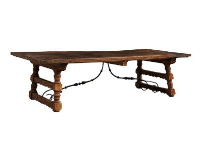 19th Century A Robust Italian Long Dining Table