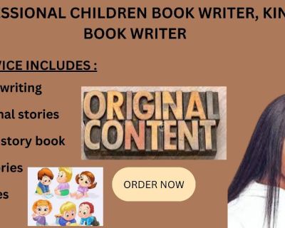 I will ghostwrite kid stories, children e book, and short stories
