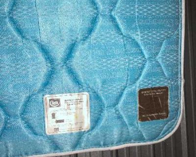 Twin bed: frame, box spring, mattress