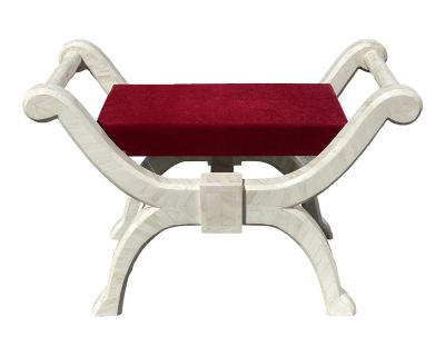 Indian Red Vanity Stool