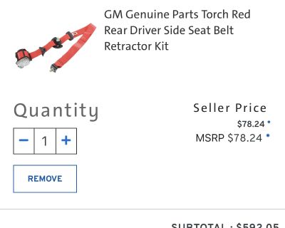 3G Canyon Seatbelt Trade Your Torch Red 4 My Black?