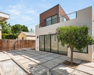 4912 Monte Vista St. Located in a quiet pocket of Los Angeles, this newly built 600-square-foot ADU offers modern comfort and efficiency in a bright, thoughtfully designed layout. The open living area is framed by large sliding doors that bring in natural light and connect seamlessly to the outdoors. The kitchen is fully equipped with all-new appliances, including an energy-efficient induction ...