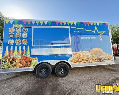 Like New - 2024 8.5' x 18' Kitchen Food Trailer with Fire Suppression System