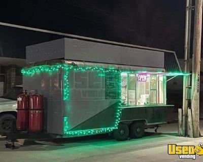 8' x 18' Street Food Concession Trailer Used Mobile Kitchen Trailer