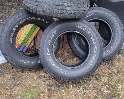 4- 245/75R16 MASTERCRAFT  COURSER  AXT  M&S TIRES $70.00  OBO