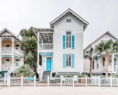 Avg / night: $403. Charleston-style cottage w/ lovely decks, steps to the beach & pools | Located in St. Simons Island, GA | 4.75 Stars | 3 Bed, 3.5 Bath | No Pets. No pets. Max 8 guests. Beautifully and conveniently located only 225 steps from two community swimming pools and the gorgeous shores of East Beach, True Knot Cottage offers a glimpse of St. Simons Island at its best. This classic-ye...