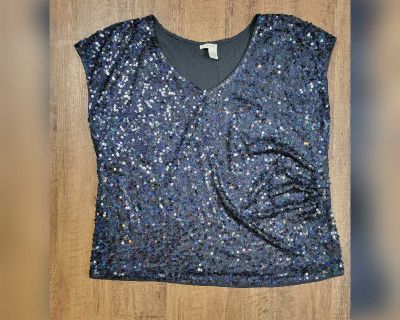 DKNY Jeans sequin top - 22/24W