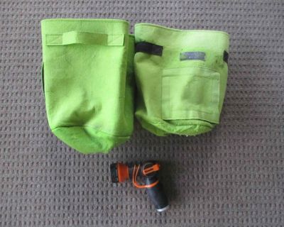 2 green felt "soft pots"