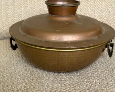 Vintage Japanese Metal Shabu Shabu Pot