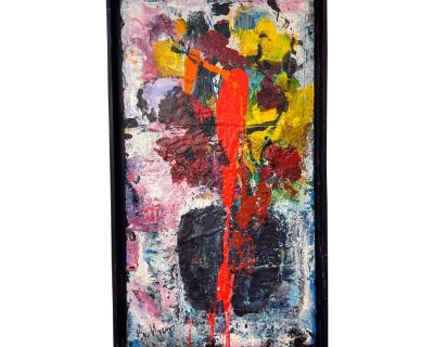 Floral Abstract 2 by Beverly Myers Modern Painter, School of Wolf Kahn