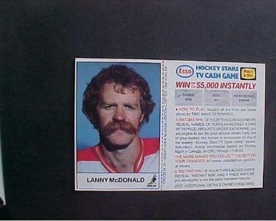 LANNY McDONALD HOCKEY CARD