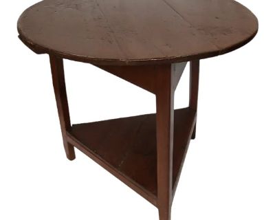 Antique English Painted Pine Cricket Table