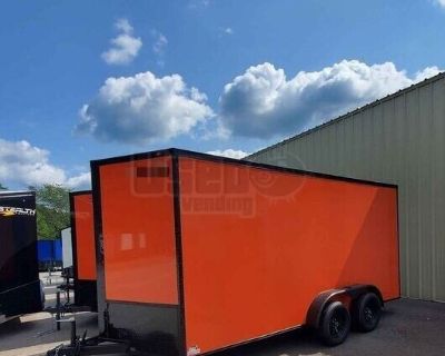 Ready to Outfit BRAND NEW 2022 7' x 16' Empty Concession Vending Trailer