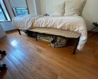 Queen size metal bed frame