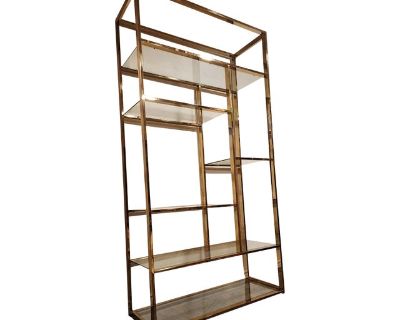 Brass and Glass Etagere
