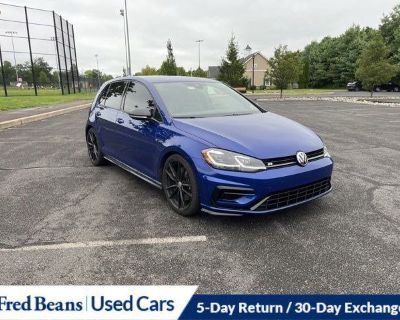 Recent Arrival! 2019 Volkswagen Golf R DCC & Navigation 4Motion 2.0L TSI DOHC 6-Speed Manual AWD 4D Hatchback Lapiz Blue Metallic Local Trade, Alloy wheels, AM/FM radio: SiriusXM, Automatic temperature control, Exterior Parking Camera Rear, Front Bucket Seats, Front dual zone A/C, Heated Front Top Sport Seats, Navigation System, Perforated Leather Seating Surfaces, Power driver seat, Power pass...