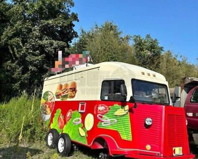 2025 Vintage Style Truck Designed Concession Food Trailer For Sale in New Jersey!