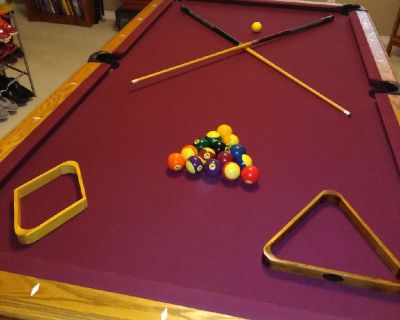 Pool Table with Table Tennis top