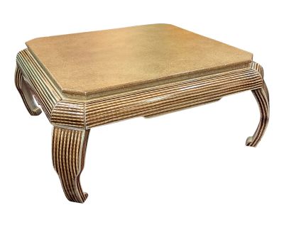 1980s Hand Painted Coffee Table by Alessandro for Baker Furniture