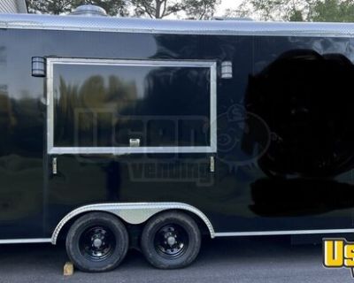 Like New 2023 - 8.5' x 18' Fully Equipped Kitchen Food Concession Trailer