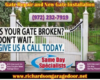 Leading Top Most Gate Opener Repair company in Richardson, TX