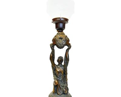 Art Deco Joan of Arc Table Lamp by La Belle