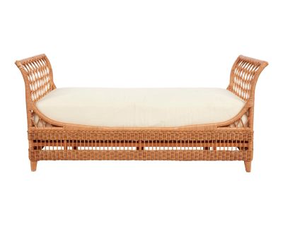 Vintage 1990s Rattan Daybed