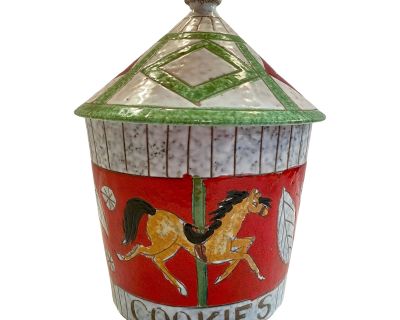 1940s Wanamaker & Co. Italian Carousel Cookie Jar