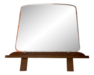 1930s Art Deco Curved Shape Mirror