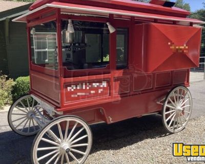 Charming - 6.5' x 11.5' Popcorn Wagon Trailer Mobile Concession Unit