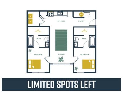 2 bedroom apartment at locale
