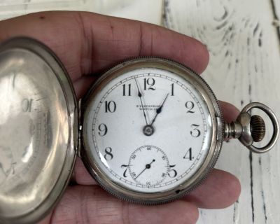 FS/FT Antique Pocket Watch 1897 NY Standard with coin silver case
