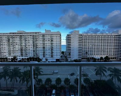 Collins Ave. 1,190 sq ft with 2 bedrooms and 2 full baths located on millionaires row. The spacious balcony overlooks partial views of the ocean across the street. Internet, cable tv, ac, and utilities included. Rentals allowed once a month (30 day minimum), seasonally, or annually. Please reach out or short term rent. A Full Service Building including a State of the Art Full Gym Fitness Center...