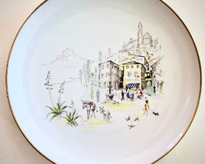 50's Hutschenreuther Selb Bavaria Porcelain 13" Platter