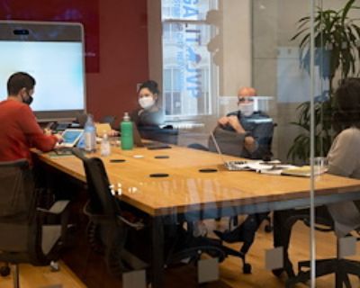 Semi-private Meeting Space. Brand new co working facilities.