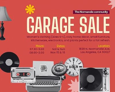 Multi-Household Garage Sale in East Hollywood / Los Feliz Nov 15 & 16