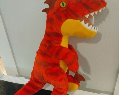 Build-A-Bear Workshop Red Rapture Dinosaur Plush stuffed toy