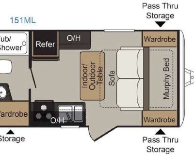 Used 2016 Keystone RV Passport 151ML Express


Stock Number:  KPT0005A 


This rear bath Passport Express model 151ML features a front sofa and Murphy bed. As you enter the trailer to your right is a front sofa and indoor/outdoor table during the daytime, plus a Murphy bed for night time with dual bedside wardrobes for your clothes. The kitchen begins to the left of the entry door and features ...