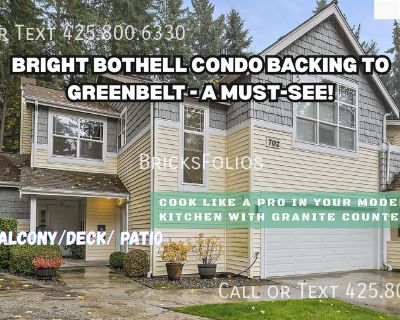 702 228TH ST SW,. TL;DR: Discover your dream Condo in the stunning Canyon Ridge Condominiums! This bright and spacious 3-bedroom condo features elegant designer touches, including vaulted ceilings and granite countertops. Enjoy a tranquil lifestyle backed by a greenbelt, with a gas fireplace for cozy evenings and a large deck for outdoor relaxation. Move-in ready and equipped with modern amenit...