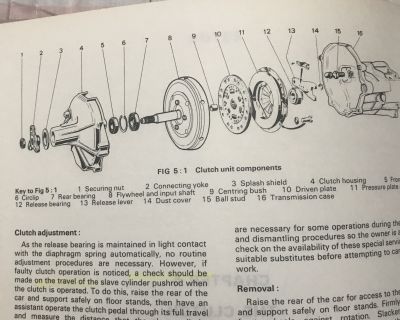 Alfetta 79 clutch flywheel w shaft