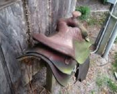 3 Old Western Saddles