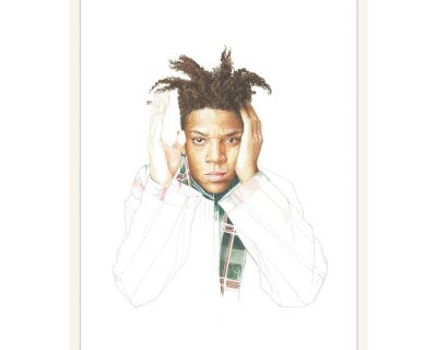 Jean Michel Basquiat by Stampa, Framed Art Print, 16x24